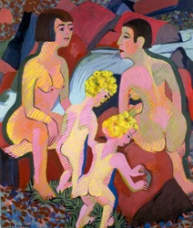 Bathing Women and Children